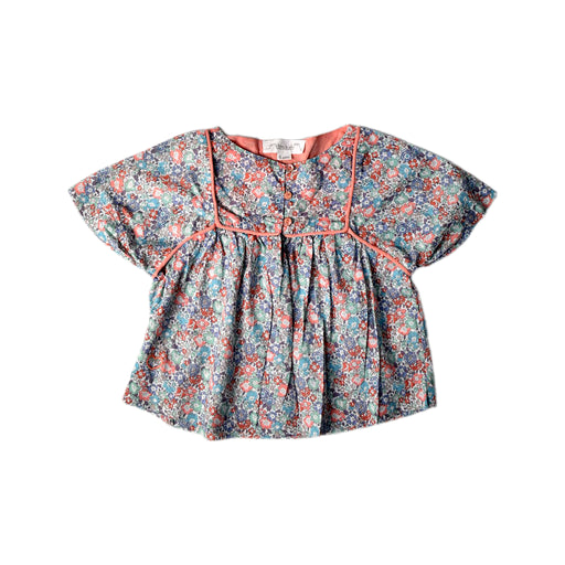 A Multicolour Short Sleeve Tops from Chateau de Sable in size 4T for girl. (Front View)