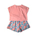 A Pink Shorts Sets from Sea Apple in size 5T for girl. (Back View)