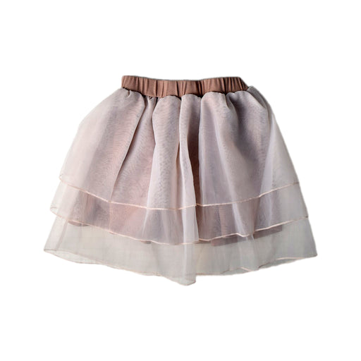 A Ivory Tulle Skirts from Mimi Mono in size 6T for girl. (Front View)