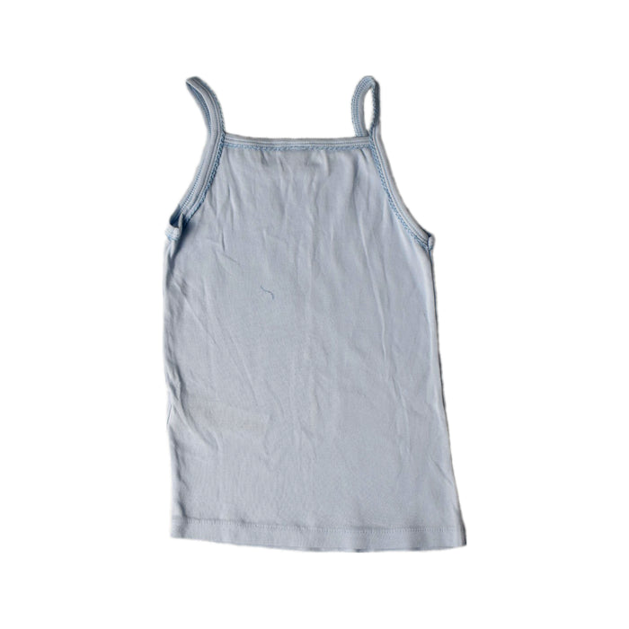 A White Sleeveless Tops from Petit Bateau in size 6T for girl. (Back View)