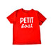 A Red Short Sleeve T Shirts from Petit Bateau in size 3T for boy. (Front View)