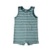 A Green Sleeveless Rompers from Petit Bateau in size 6T for neutral. (Front View)