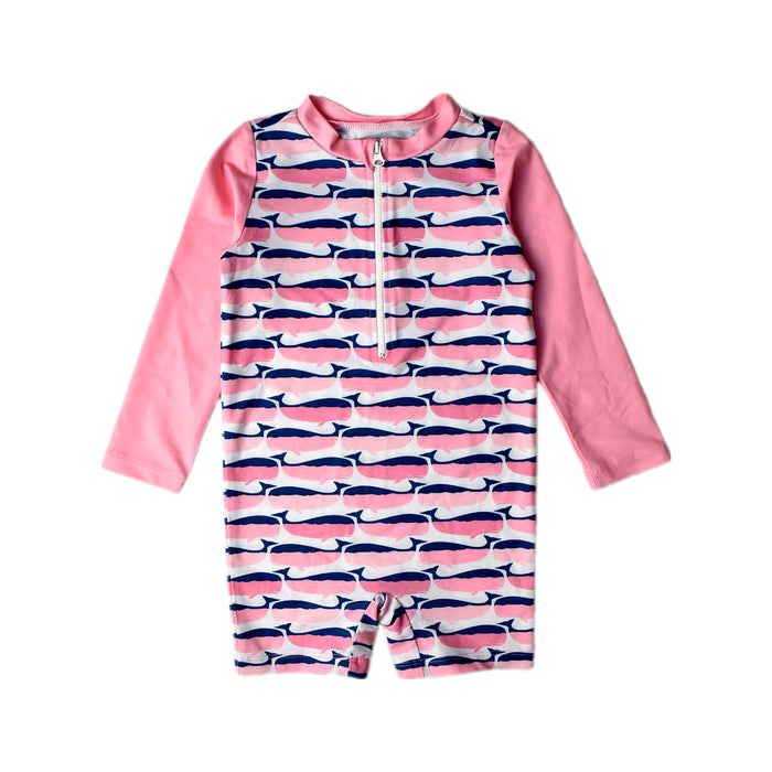 A Pink Rash Guards from Sandy Feet Australia in size 4T for girl. (Front View)