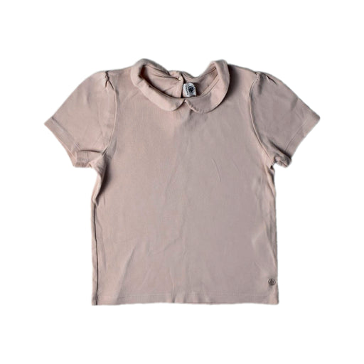 A Peach Short Sleeve Tops from Petit Bateau in size 8Y for girl. (Front View)