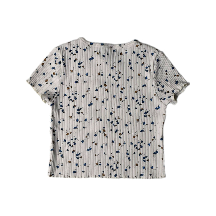 A Blue Short Sleeve Tops from Gingersnaps in size 12Y for girl. (Back View)