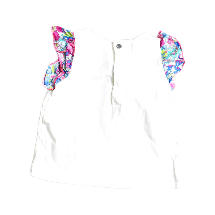 A White Sleeveless Tops from Jacadi in size 6-12M for girl. (Back View)