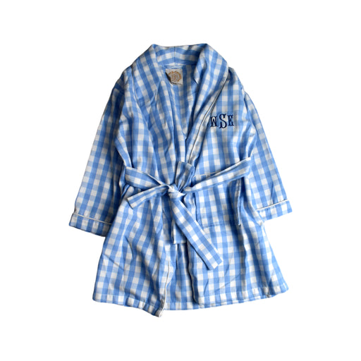 A Blue Sleepwear Bathrobes from The Beaufort Bonnet Company in size 6T for boy. (Front View)