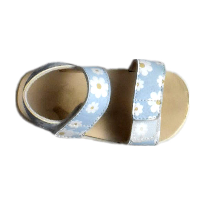 A Blue Sandals from See Kai Run in size 18-24M for girl. (Front View)