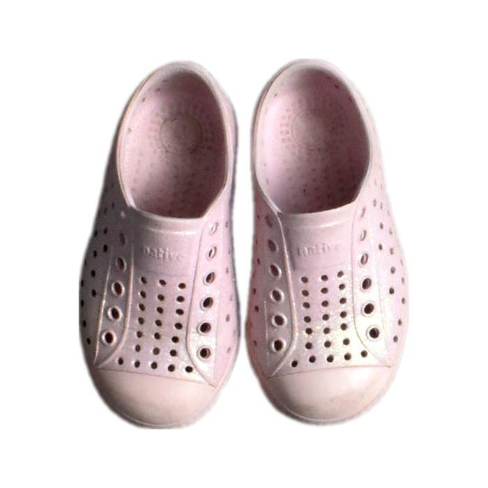 A Pink Sneakers from Native Shoes in size 18-24M for neutral. (Back View)