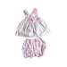 A White Shorts Sets from The Beaufort Bonnet Company in size 18-24M for girl. (Back View)