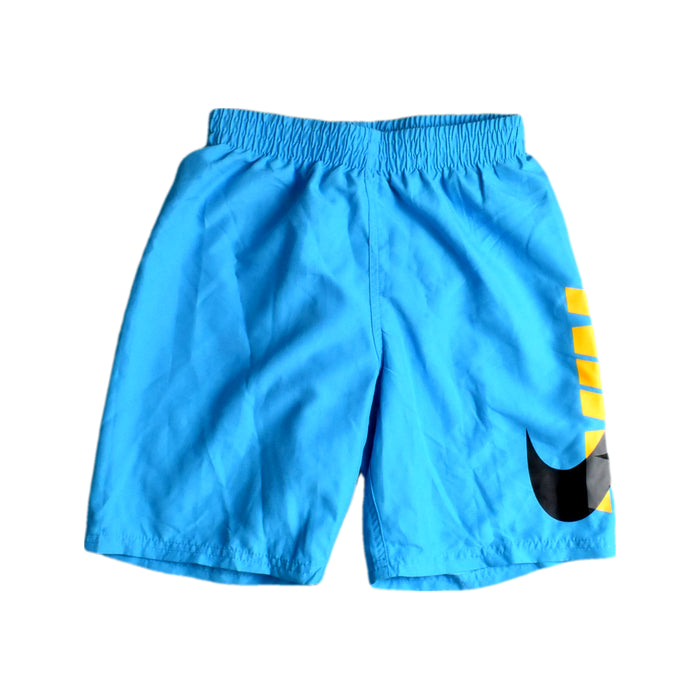 A Blue Shorts from Nike in size 9Y for boy. (Front View)