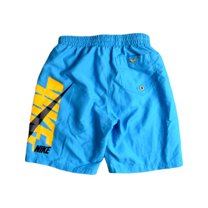 A Blue Shorts from Nike in size 9Y for boy. (Back View)