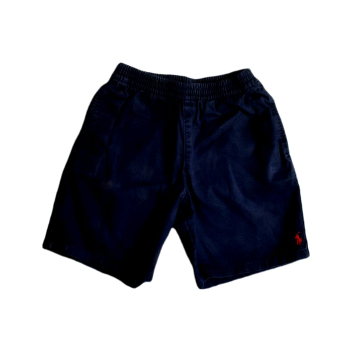 A Navy Shorts from Polo Ralph Lauren in size 6T for boy. (Front View)