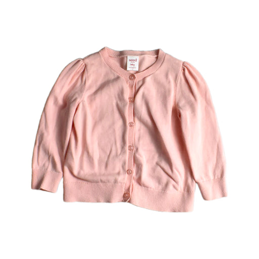A Pink Cardigans from Seed in size 18-24M for girl. (Front View)