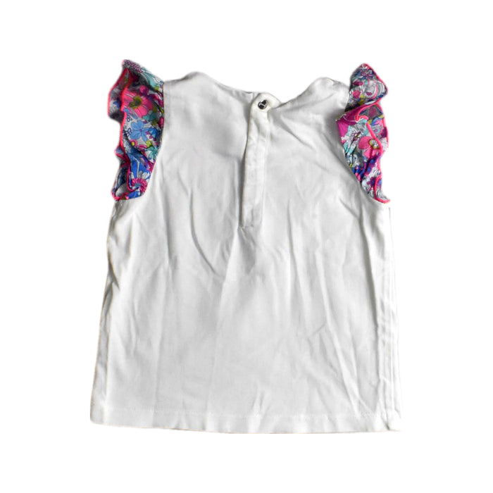 A White Sleeveless Tops from Jacadi in size 3T for girl. (Back View)