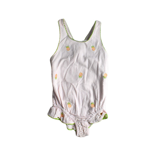 A White Swimsuits from bloomB in size 4T for girl. (Front View)