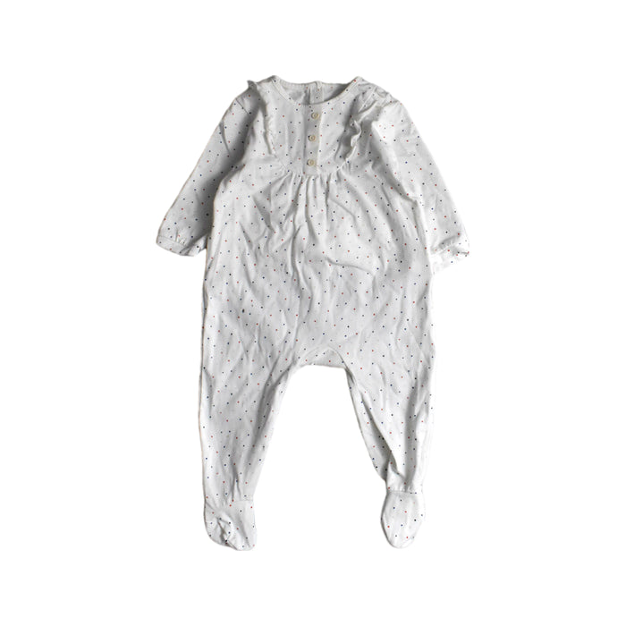A White Onesies from Carrément Beau in size 6-12M for girl. (Front View)