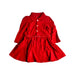A Red Short Sleeve Dresses from Ralph Lauren in size 3-6M for girl. (Front View)