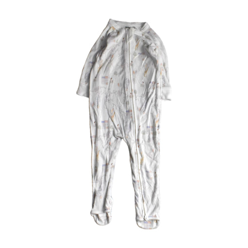 A White Onesies from Kays + Kins in size 6-12M for girl. (Front View)