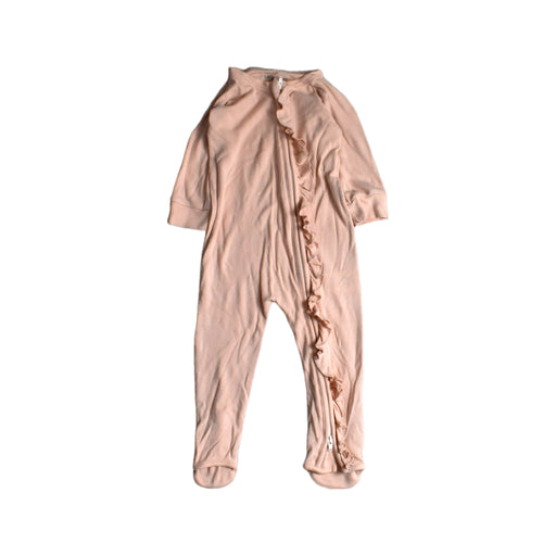 A Peach Onesies from Kays + Kins in size 6-12M for girl. (Front View)
