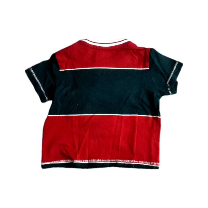A Red Short Sleeve T Shirts from Guess in size 6-12M for boy. (Back View)