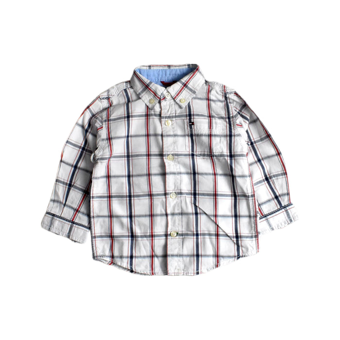 A White Long Sleeve Shirts from Tommy Hilfiger in size 12-18M for boy. (Front View)