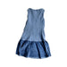 A Blue Sleeveless Dresses from 1 + in the family in size 4T for girl. (Back View)