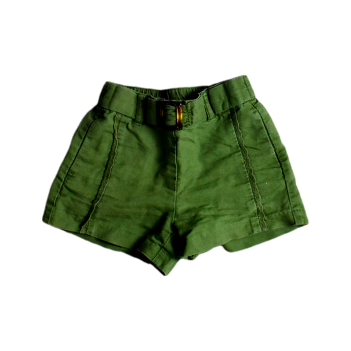 A Green Shorts from Janie & Jack in size 2T for girl. (Front View)