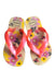 A Pink Flip Flops from Havaianas in size 3T for boy. (Back View)