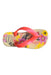 A Pink Flip Flops from Havaianas in size 3T for boy. (Front View)