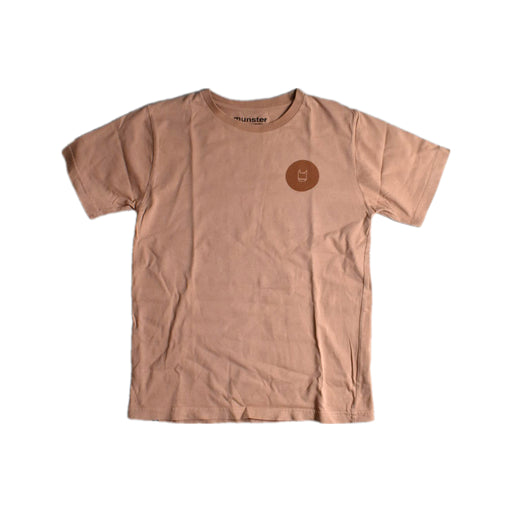 A Beige Short Sleeve T Shirts from Mini Munster in size 10Y for boy. (Front View)