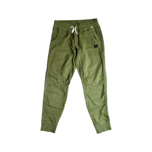 A Green Sweatpants from Mini Munster in size 10Y for boy. (Front View)