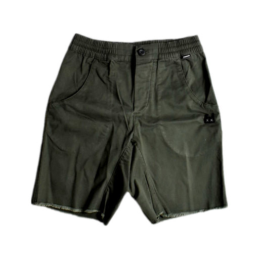 A Green Shorts from Mini Munster in size 10Y for boy. (Front View)