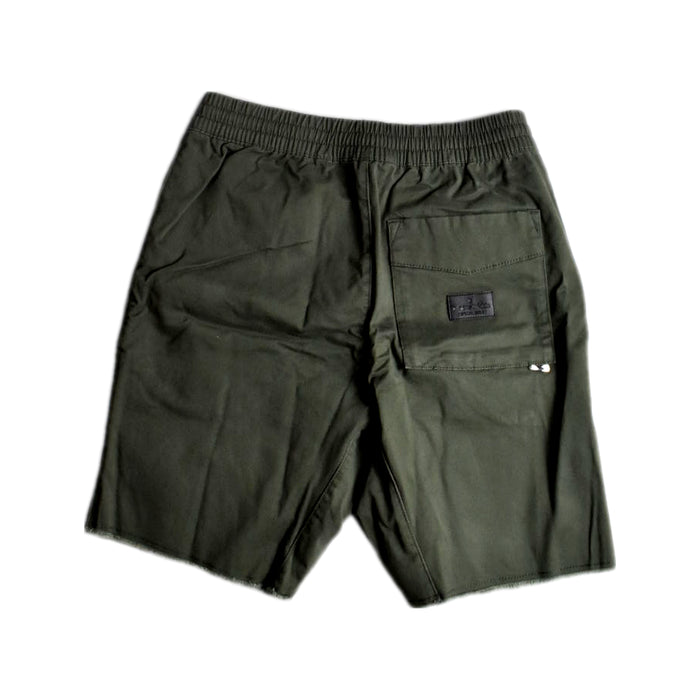 A Green Shorts from Mini Munster in size 10Y for boy. (Back View)
