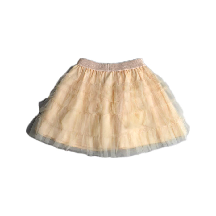A Beige Tulle Skirts from Gingersnaps in size 6T for girl. (Back View)