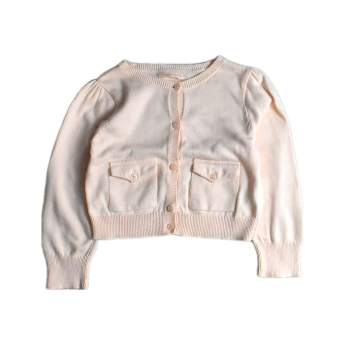 A Ivory Cardigans from Gingersnaps in size 6T for girl. (Front View)