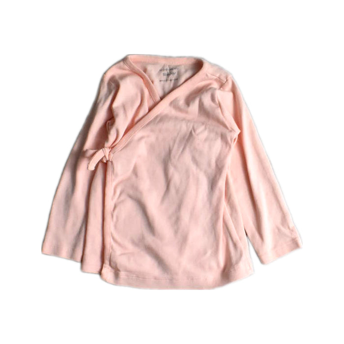 A Pink Long Sleeve Tops from Le Petit Society in size 18-24M for girl. (Front View)