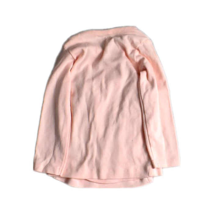 A Pink Long Sleeve Tops from Le Petit Society in size 18-24M for girl. (Back View)