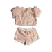 A Beige Shorts Sets from Gingersnaps in size 2T for girl. (Back View)