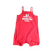 A Red Sleeveless Rompers from Orchestra in size 3T for girl. (Front View)