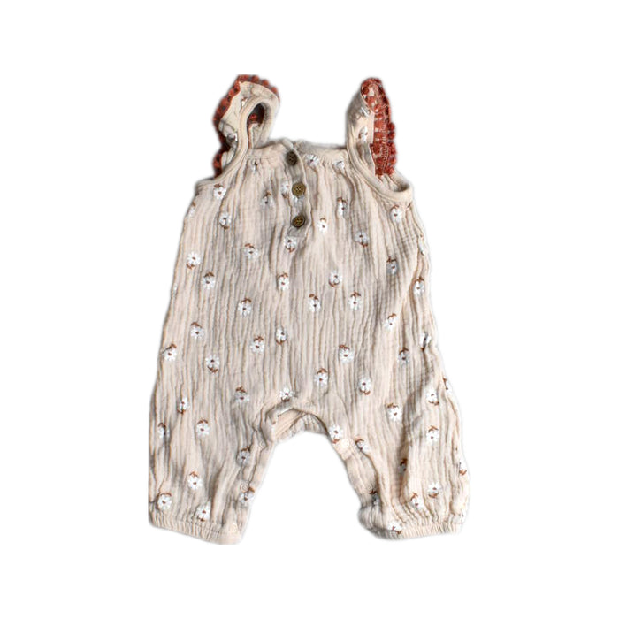 A Peach Sleeveless Rompers from RZ by Rachel Zoe in size 3-6M for girl. (Front View)