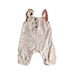 A Peach Sleeveless Rompers from RZ by Rachel Zoe in size 3-6M for girl. (Front View)