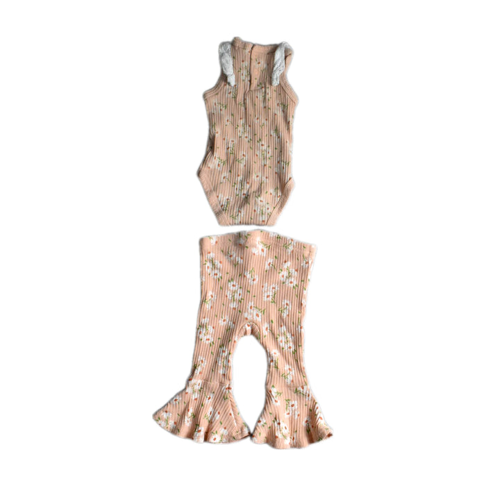 A Peach Pants Sets from RZ by Rachel Zoe in size 6-12M for girl. (Back View)