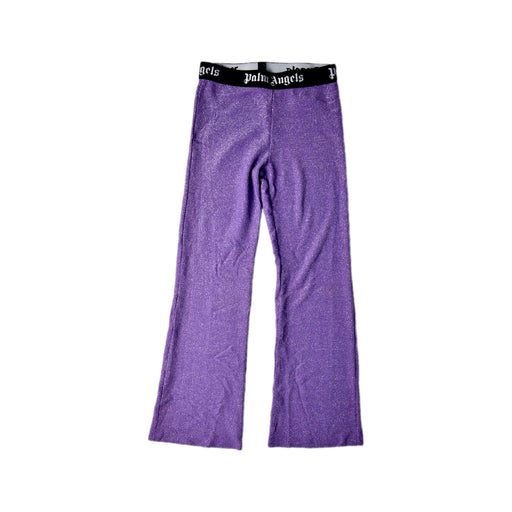 A Purple Casual Pants from Palm Angels in size 10Y for girl. (Front View)