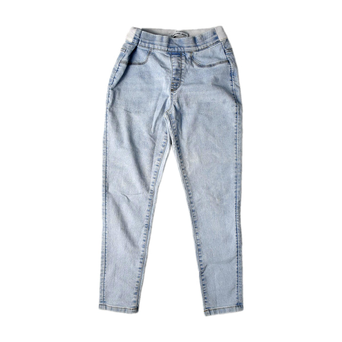 A Blue Jeggings from Calvin Klein in size 8Y for girl. (Front View)