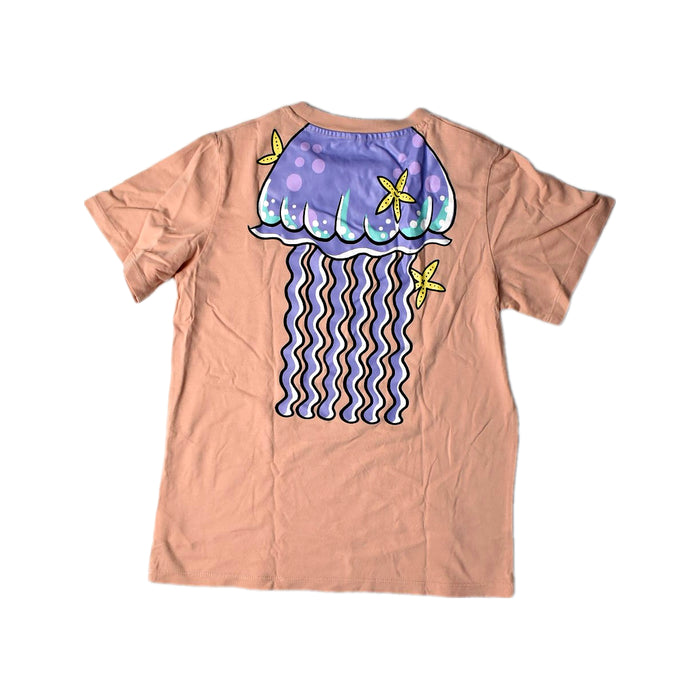 A Pink Short Sleeve T Shirts from Stella McCartney in size 10Y for girl. (Back View)