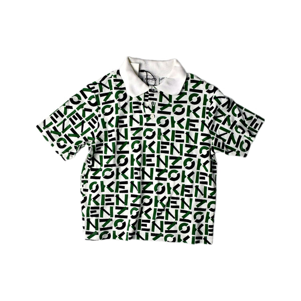 White Kenzo Short Sleeve Shirt 6T — Retykle Singapore