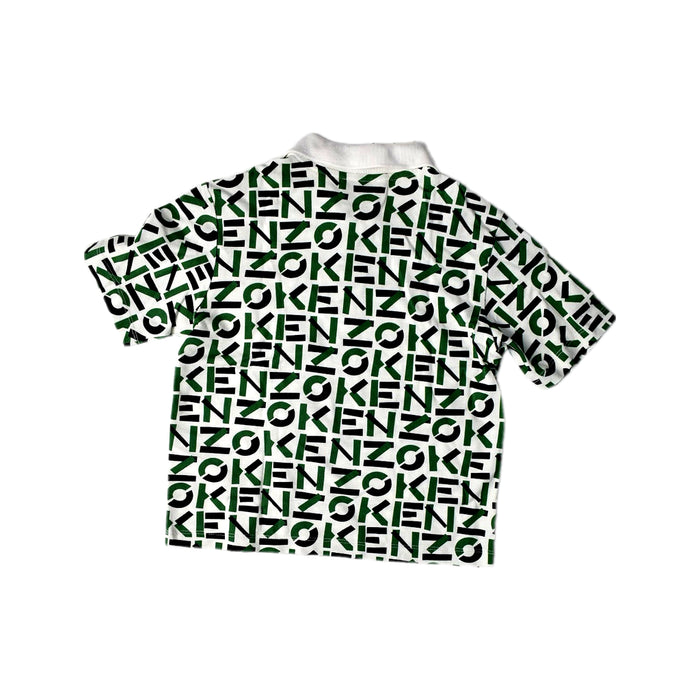 A White Short Sleeve Shirts from Kenzo in size 6T for boy. (Back View)