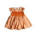 A Orange Sleeveless Dresses from Château de Sable in size 12-18M for girl. (Front View)