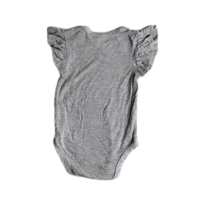 A Grey Short Sleeve Bodysuits from Raph and Remy in size 6-12M for girl. (Back View)